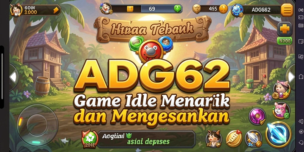 Screenshot gameplay ADG62 yang menunjukkan keseruan bermain Idle.