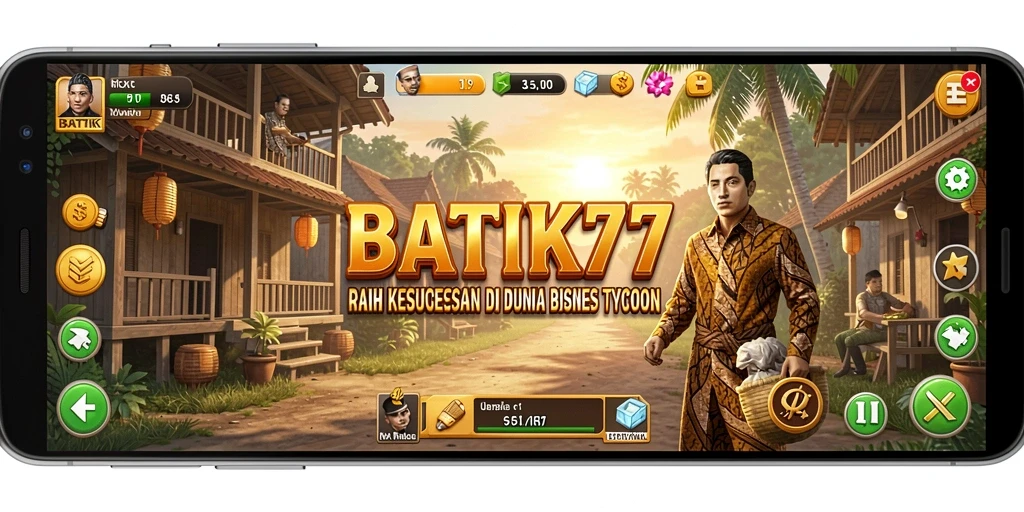 Screenshot utama BATIK77 menampilkan gameplay Tycoon yang seru.