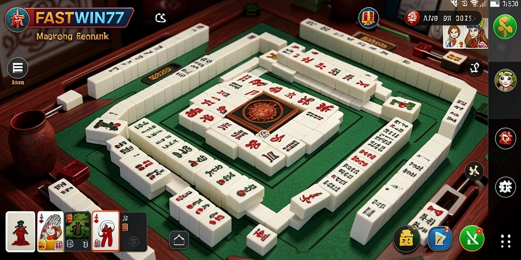 Screenshot FASTWIN77 menampilkan gameplay Mahjong yang seru dan interaktif.