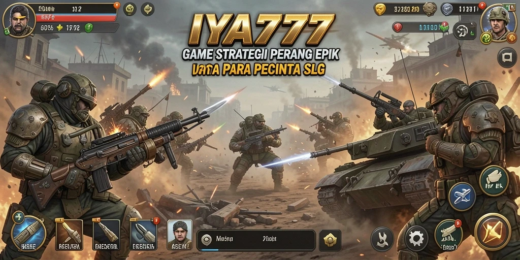 Screenshot gameplay IYA777 menampilkan aksi pertempuran yang intens.