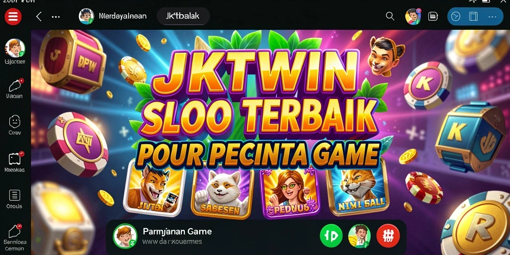 Tampilan gameplay seru di JKTWIN dengan berbagai mesin slot menarik.