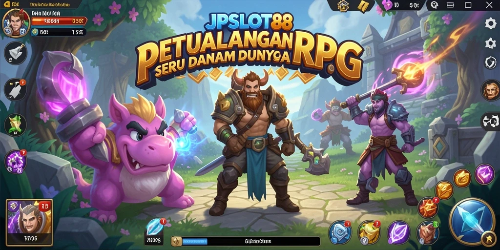 Tampilan gameplay seru dalam JPSLOT88 dengan karakter yang beraksi.