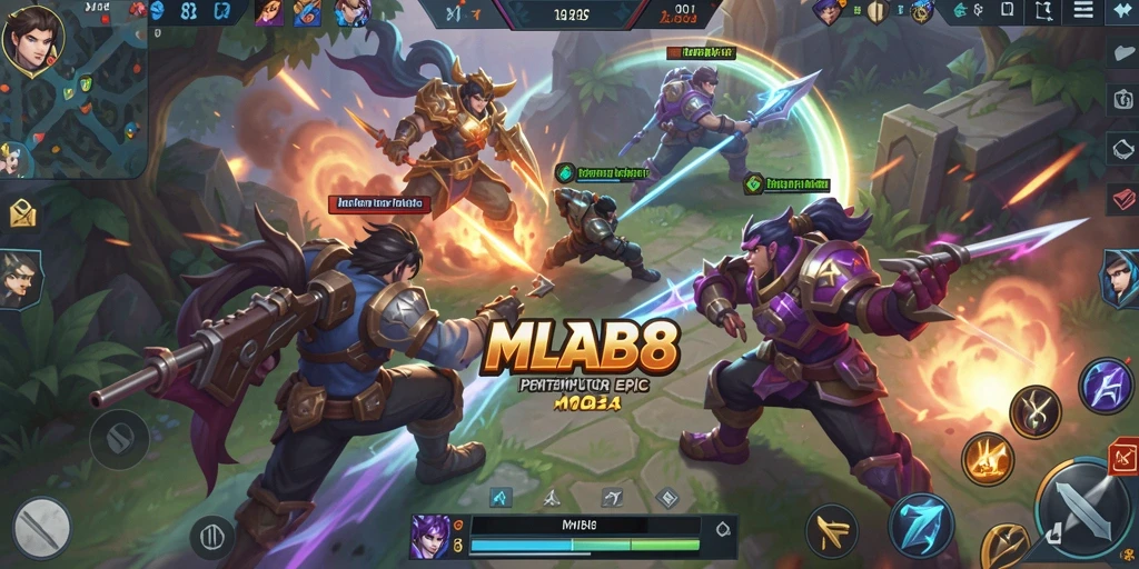 Tampilan gameplay seru dari MLBB8 di arena pertempuran MOBA.