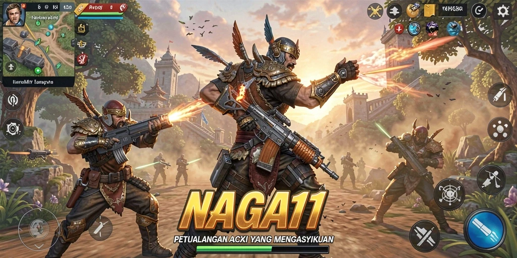 Tampilan gameplay seru NAGA11 dalam aksi yang mendebarkan.
