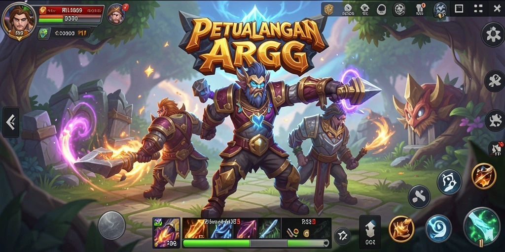 Screenshot utama menunjukkan aksi seru gameplay ARPG RI889.