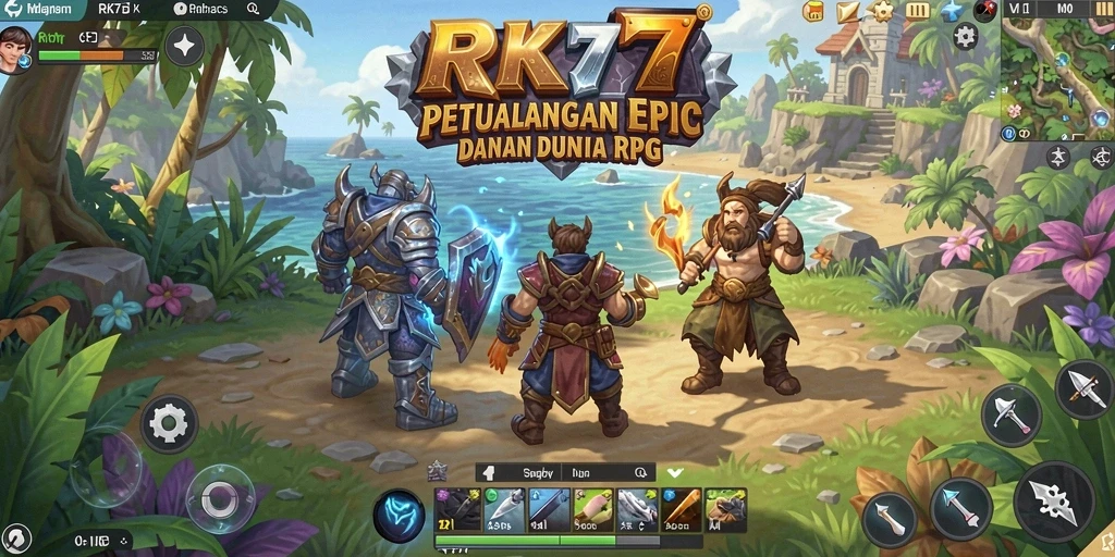 Gameplay seru dan mendebarkan dalam petualangan RPG.