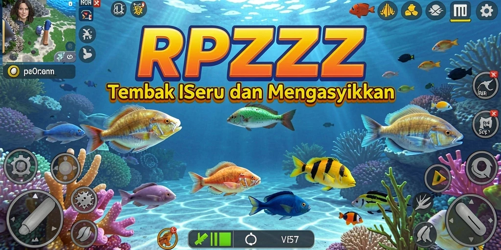 Screenshot dari gameplay RPZZZ menampilkan serunya menangkap ikan.