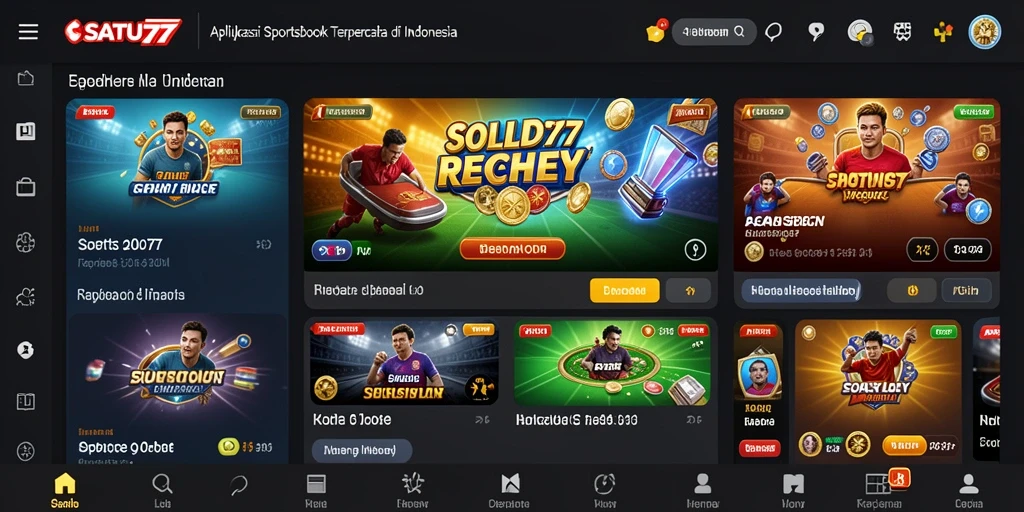 Tampilan gameplay live betting SATU77 yang menarik.