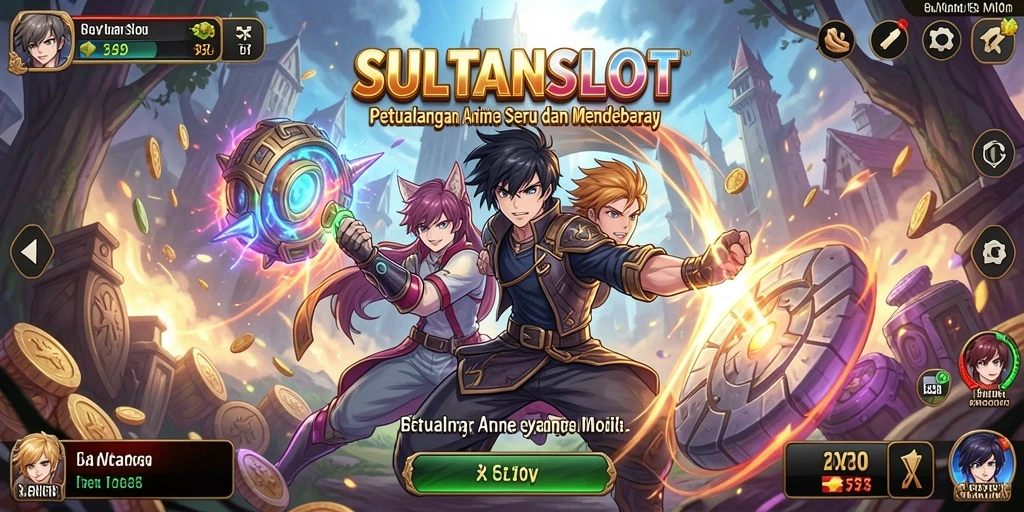 Gameplay menarik di SULTANSLOT dengan karakter anime yang penuh warna.