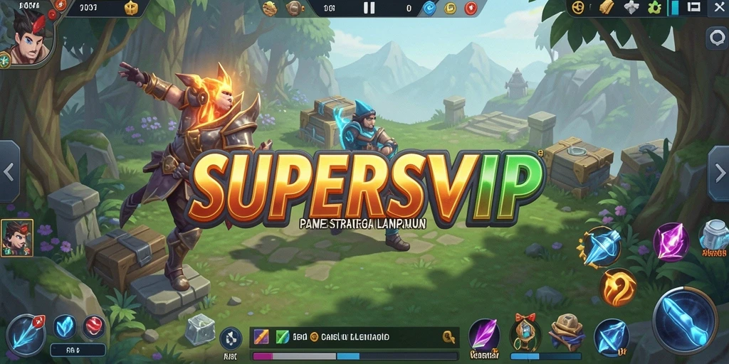 Screenshot gameplay <strong>SUPERSVIP</strong> dengan aksi strategi yang menegangkan.