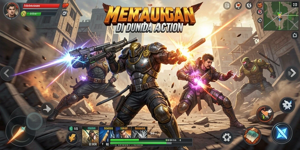 Screenshot utama T6 menampilkan aksi penuh ketegangan dari gameplay Action.