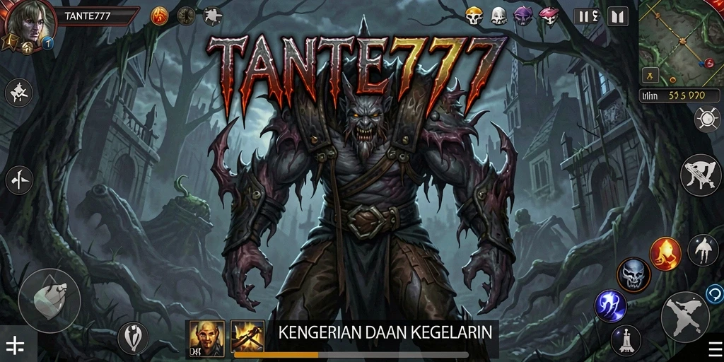 Screenshot gameplay TANTE777 yang mengungkap suasana mencekam.