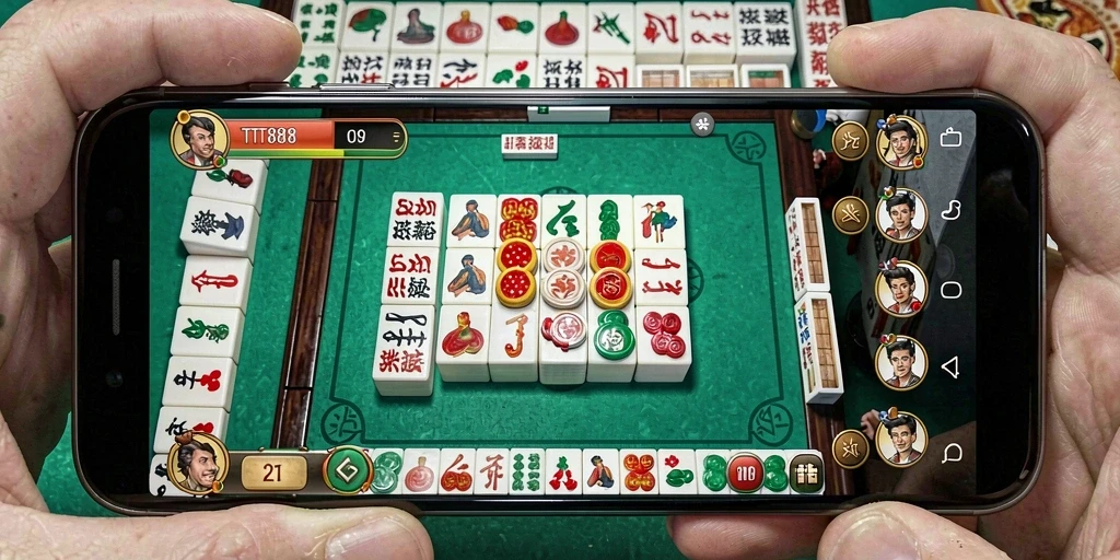 Gameplay seru TTT888 dengan elemen Mahjong menawan.