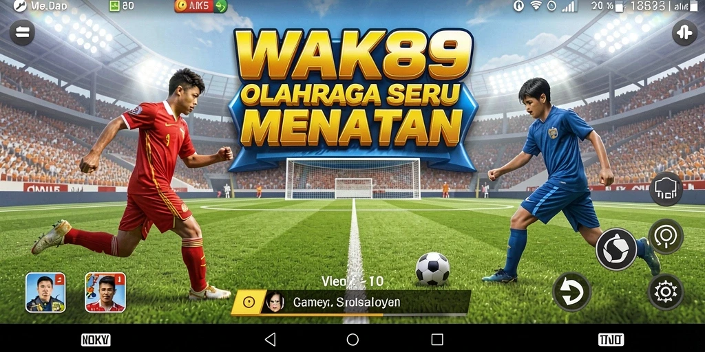 Tangkapan layar gameplay WAK89 menampilkan aksi olahraga yang mendebarkan.