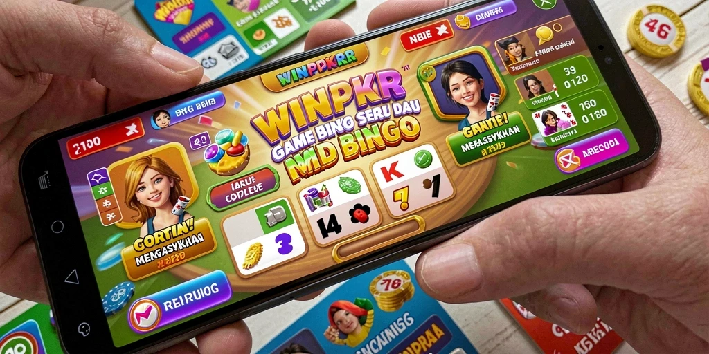 Tampilan gameplay Bingo yang seru di WINPKR.