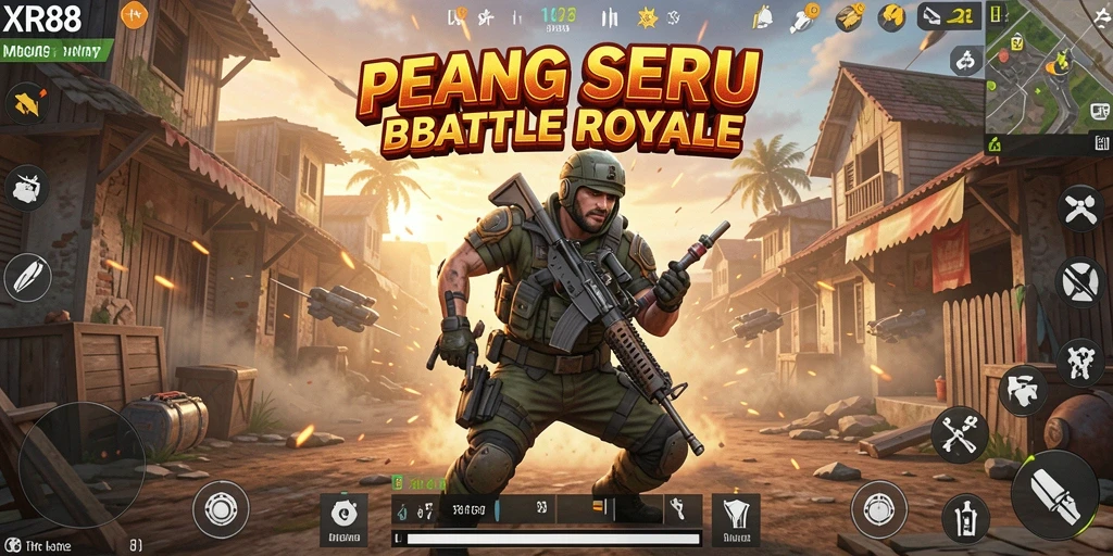 Gameplay Battle Royale yang seru dan mendebarkan di XR88.